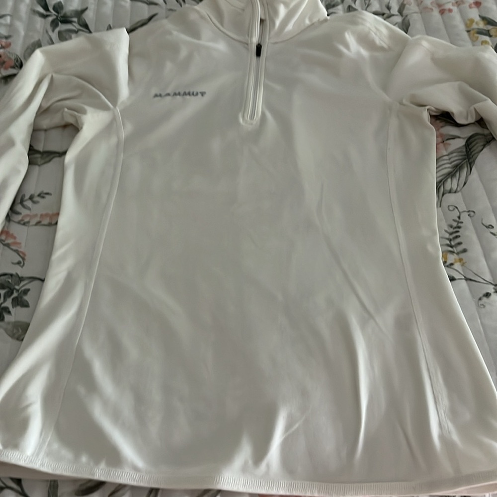 Mammut women’s small white quarter zip stretchy sweatshirt - Picture 4 of 10